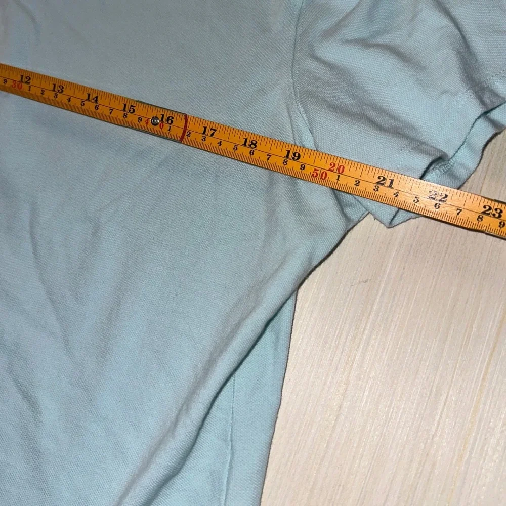 Style & Co Womens XL Light Blue Short Sleeve Pique Polo Shirt Top